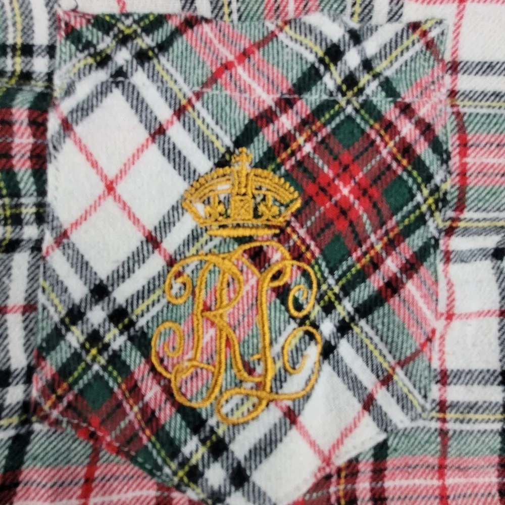 Lauren Ralph Lauren Medium Flannel Nightshirt Nightgown
